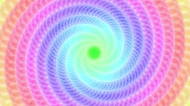 Renkli toplar spiral arka plan. Üst Manzara. Saat yönünde dön. 4K UHD video görüntüsü 3840X2160.