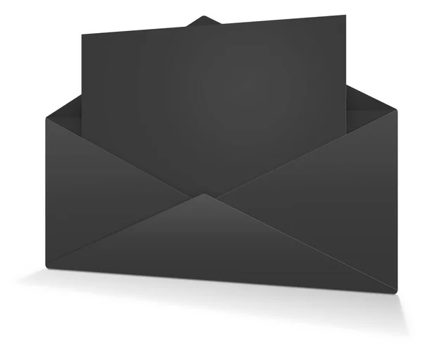 Postal Envelope Blank Template Color Presentation Layouts Design Rendering Digitally — Stock Photo, Image