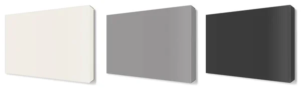 Modelo Envoltórios Lona Branco Cinza Preto Para Layouts Apresentação Design — Fotografia de Stock