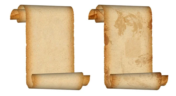 Eski Yıpranmış Kağıt Ruloları Metin Kopya Için Bolca Yeri Var — Stok fotoğraf