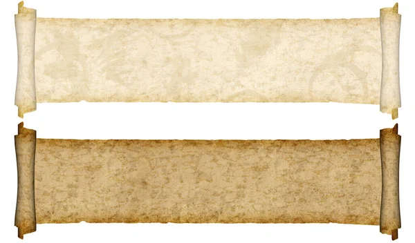 Eski Yıpranmış Kağıt Ruloları Metin Kopya Için Bolca Yeri Var — Stok fotoğraf