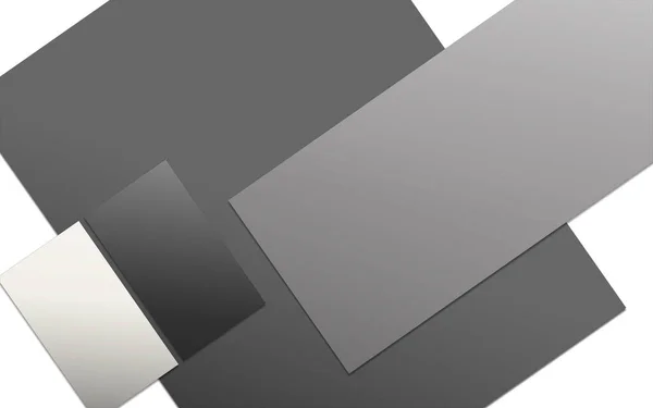 Tre Modelli Carta Promozionale Bianchi Grigi Neri Layout Presentazione Design — Foto Stock