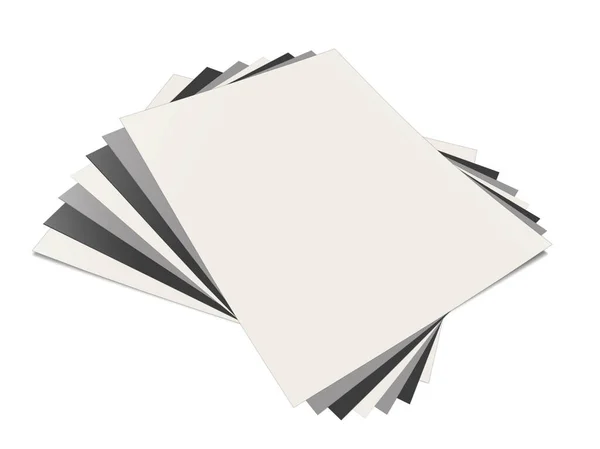 Three Reports Blank Искушают Белый Серый Черный Макетов Презентаций Дизайна — стоковое фото