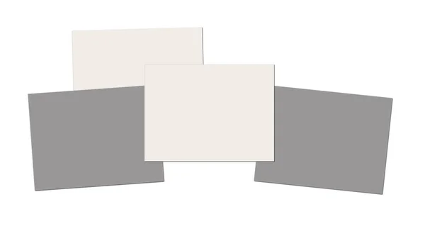 Insert Report Screenshoot Blank Template White Grey Black Presentation Layouts — Stock Photo, Image