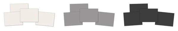 Inserir Relatório Screenshoot Modelo Branco Branco Cinza Preto Para Layouts — Fotografia de Stock