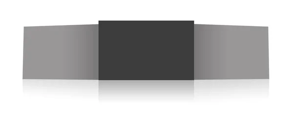 Inserisci Report Screenshot Modello Vuoto Bianco Grigio Nero Layout Presentazione — Foto Stock