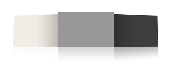 Inserisci Report Screenshot Modello Vuoto Bianco Grigio Nero Layout Presentazione — Foto Stock
