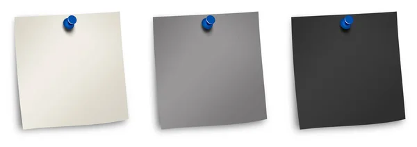 Stickie Note 프리젠테이션 레이아웃 디자인을 검정의 템플릿이다 렌더링 디지털화 이미지 — 스톡 사진