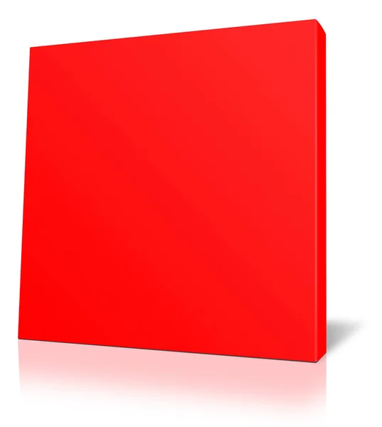 Red Canvas Wraps Mall För Presentation Layouter Och Design Återgivning — Stockfoto