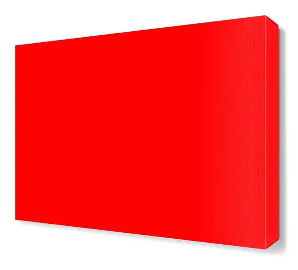 Piros Vászon Wraps Sablont Bemutató Elrendezések Design Renderelés Digitálisan Generált — Stock Fotó