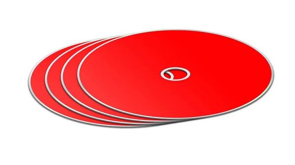 Dvd Modello Vuoto Rosso Layout Presentazione Design Rendering Immagine Generata — Foto Stock