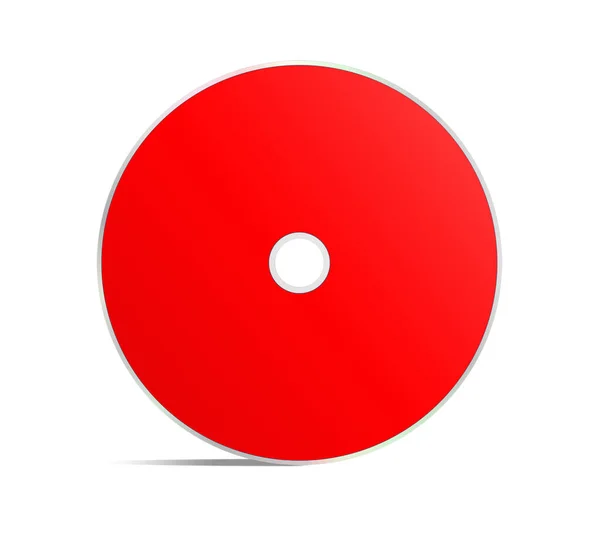 Dvd Modelo Branco Vermelho Para Layouts Apresentação Design Renderização Imagem — Fotografia de Stock