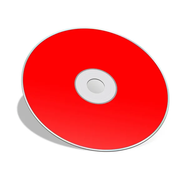 Dvd Modello Vuoto Rosso Layout Presentazione Design Rendering Immagine Generata — Foto Stock