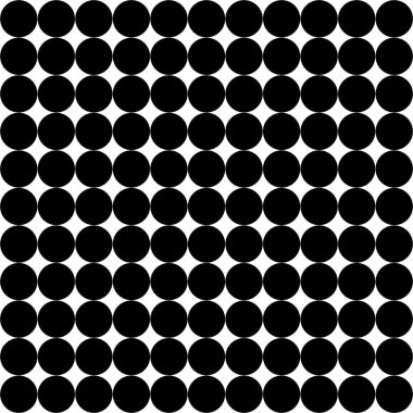 Siyah arkaplandaki ince beyaz benekli, pürüzsüz desen. Yumuşak soyut geometrik desen. Noktalar, noktalar, lekeler, kusursuz desenler.