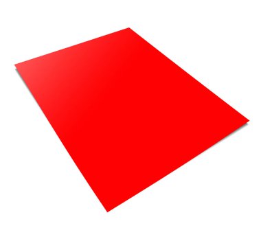 Kırmızı Raporlar sunum düzeni ve tasarım için boş şablon. 3 boyutlu görüntüleme. Dijital olarak oluşturulmuş resim. Beyaz arkaplanda izole.