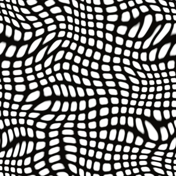 黒の背景のシームレスなパターンに繊細な白い混沌とした正方形のドット ソフト抽象幾何学模様 シームレスなパターンを染める — ストック写真