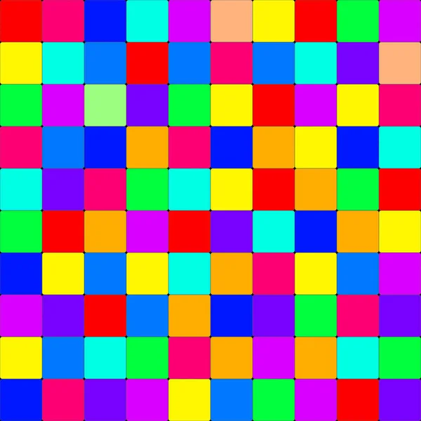 Zarte Vielfarbige Quadratische Punkte Mit Nahtlosem Muster Weiches Abstraktes Geometrisches — Stockfoto