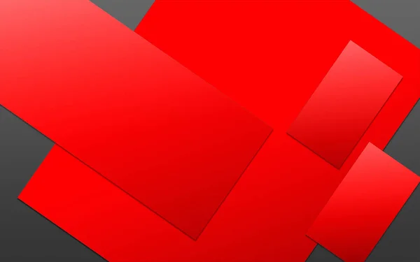 Modelo Branco Papel Promocional Vermelho Para Layouts Apresentação Design Renderização — Fotografia de Stock