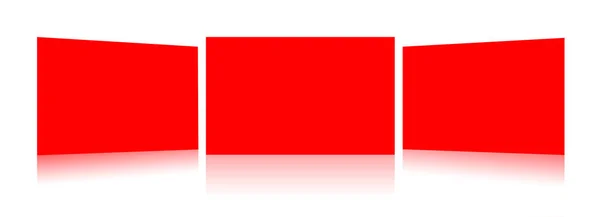 Red Insert Report Nebo Screenshoot Blank Template Presentation Layyouts Design — Stock fotografie
