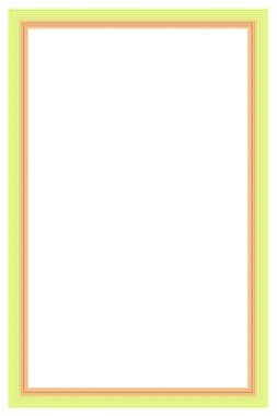 Beyaz arkaplanda görüntü oranı 2 'ye 3 olan fotoğraf ve tasarım için dikey çerçeve. Birçok renkli satırdan oluşan yaratıcı çerçeve.