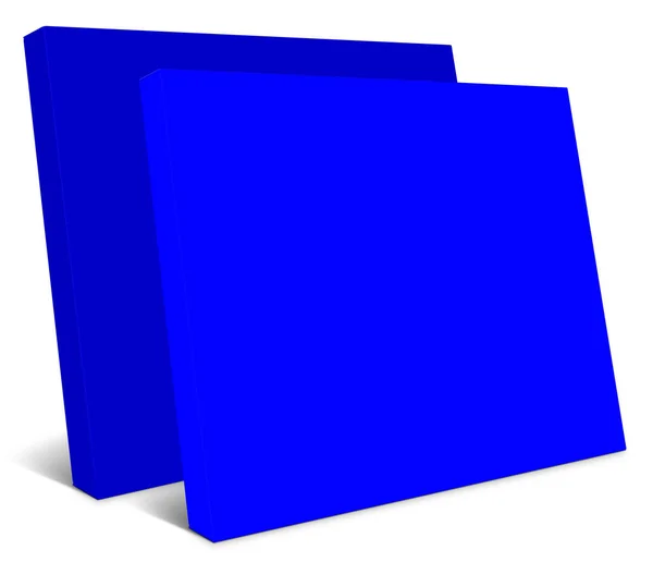 Kék Vászon Wraps Sablont Bemutató Elrendezések Design Renderelés Digitálisan Generált — Stock Fotó