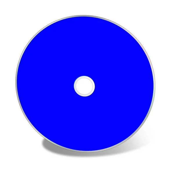Plantilla Blanco Dvd Azul Para Diseños Diseños Presentación Representación Imagen — Foto de Stock
