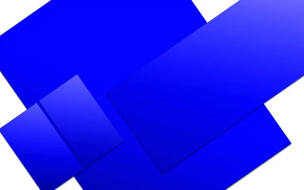 Modelo Branco Papel Promocional Azul Para Layouts Apresentação Design Renderização — Fotografia de Stock