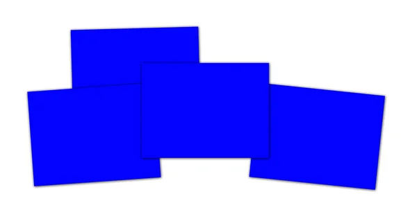 Kék Helyezze Jelentés Vagy Screenshoot Üres Sablont Bemutató Elrendezés Design — Stock Fotó