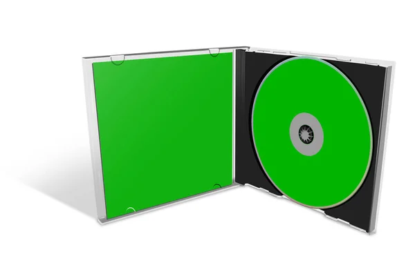 Dvd Disc And Box Template On Plain Background Stock Illustration