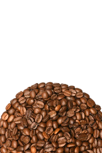 ローストコーヒー豆から作られたコーヒープレート コーヒー豆はカップの形に接着されています 高解像度写真 フィールドの完全な深さ — ストック写真