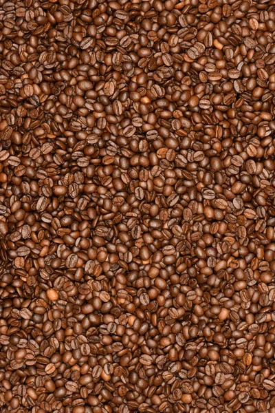 Chicchi Caffè Torrefatto Sfondo Vista Dall Alto Foto Alta Risoluzione — Foto Stock