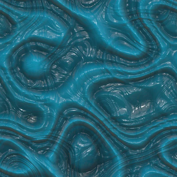 Fantástico Patrón Sin Costuras Interiores Alienígenas Sobre Fondo Azul Adorno — Foto de Stock