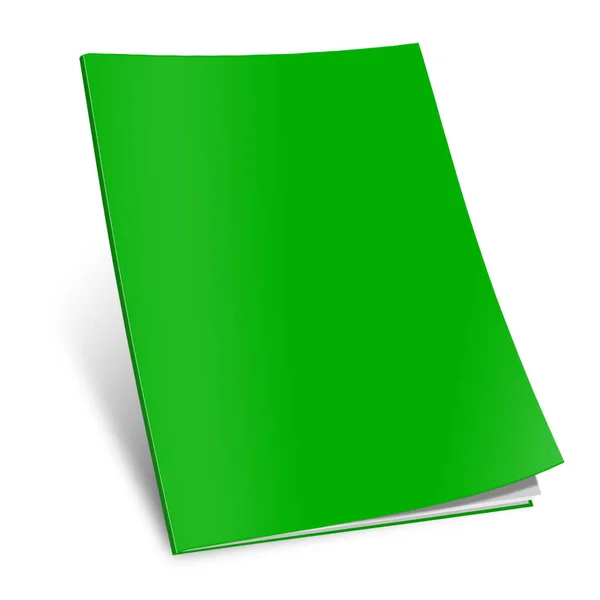 Green Magazine Blank Template Presentation Layouts Design Rendering Digitally Generated — Stock Photo, Image