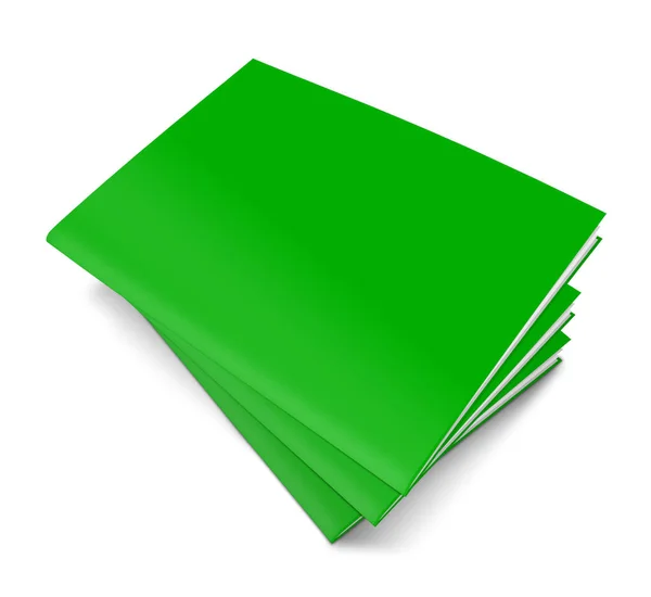Πράσινο Περιοδικό Κενό Πρότυπο Για Τις Διατάξεις Παρουσίασης Και Σχεδιασμό — Φωτογραφία Αρχείου