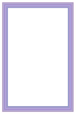 Beyaz arkaplanda görüntü oranı 2 'ye 3 olan fotoğraf ve tasarım için dikey çerçeve. Birçok renkli satırdan oluşan yaratıcı çerçeve.