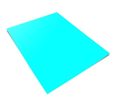 Cyan Raporları sunum düzeni ve tasarım için boş şablon. 3 boyutlu görüntüleme. Dijital olarak oluşturulmuş resim. Beyaz arkaplanda izole.