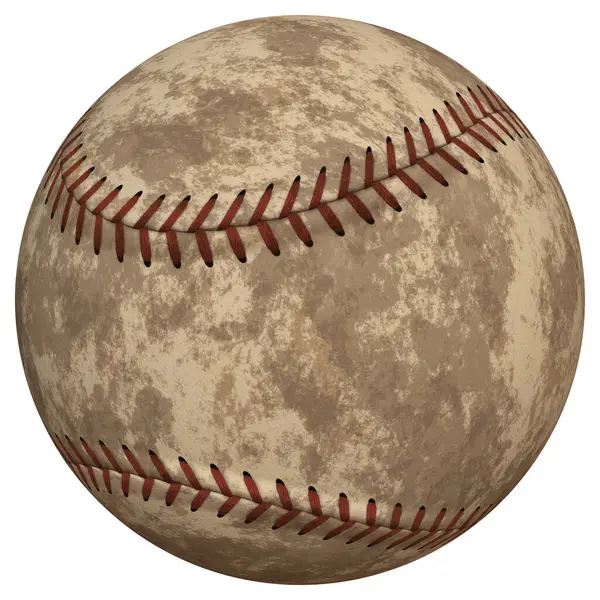 Primer Plano Pelota Béisbol Publicidad Para Deportes Apuestas Deportivas Partido — Foto de Stock