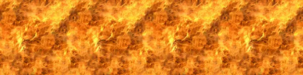 Бесшовный Длинный Баннер Пламя Текстуры Огненный Фон Высокое Разрешение Полная Стоковое Изображение