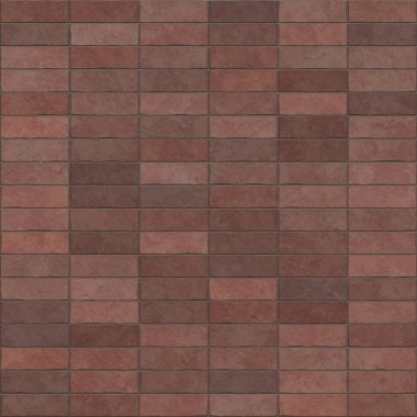 Koyu kırmızı tuğla duvar dokusu. Grunge pürüzsüz eğimli doku. Temiz koyu kırmızı seramik tuğla duvar. Arkaplan resmi, doku.