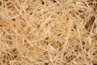 Dekoratif talaşlar. Dekoratif dolgu malzemesi. Dekoratif saman, doğal paketleme malzemesi.