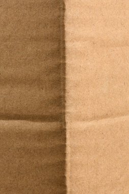 Kutular için karton bir virajın yan görüntüsü. Yüksek çözünürlüklü. Tam alan derinliği.