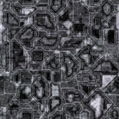 Kusursuz devre kartı dokusu. Kusursuz Hi-res (8000x8000) dokusu. Modern stil soyut doku. İzler, tekstil, ambalaj, duvar kağıdı, web sitesi için şablon.