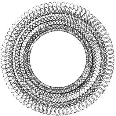 Çift vuruşlu basit siyah çerçeve. Metin dekorasyonu için monogram boş. Tebrik kartları, belgeler veya düğün davetiyeleri için mürekkep deseni. 