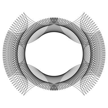 Çift vuruşlu basit siyah çerçeve. Metin dekorasyonu için monogram boş. Tebrik kartları, belgeler veya düğün davetiyeleri için mürekkep deseni. 