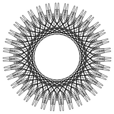 Çift vuruşlu basit siyah çerçeve. Metin dekorasyonu için monogram boş. Tebrik kartları, belgeler veya düğün davetiyeleri için mürekkep deseni. 
