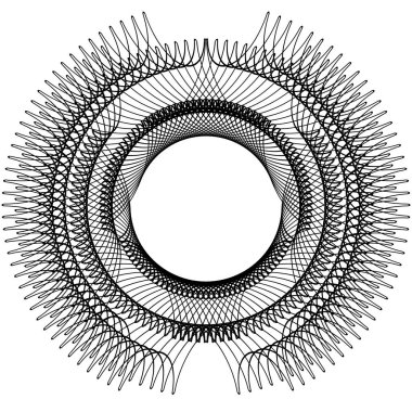 Çift vuruşlu basit siyah çerçeve. Metin dekorasyonu için monogram boş. Tebrik kartları, belgeler veya düğün davetiyeleri için mürekkep deseni. 