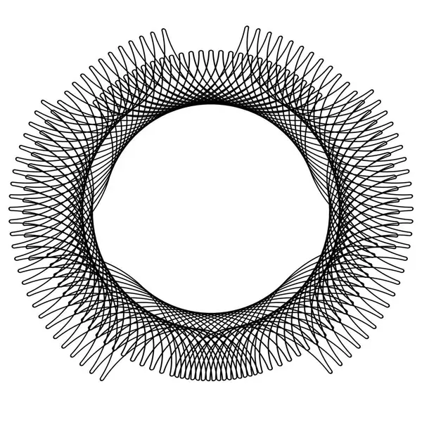 Çift vuruşlu basit siyah çerçeve. Metin dekorasyonu için monogram boş. Tebrik kartları, belgeler veya düğün davetiyeleri için mürekkep deseni. 