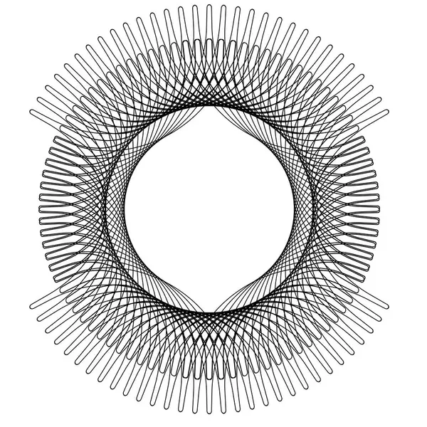 Çift vuruşlu basit siyah çerçeve. Metin dekorasyonu için monogram boş. Tebrik kartları, belgeler veya düğün davetiyeleri için mürekkep deseni. 
