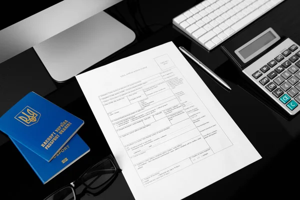 Travel Visa Application Form Immigration Document