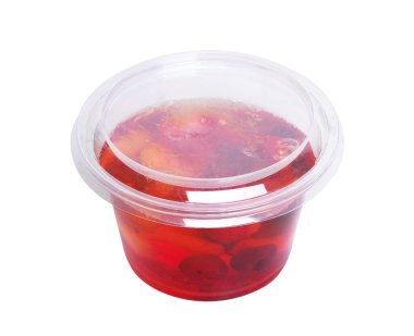 beyaz zemin üzerinde izole meyve jöle